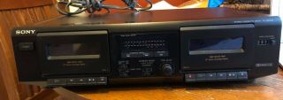 Sony Tc - We305 Stereo Dual Cassette Tape Recorder Player Deck Dolby