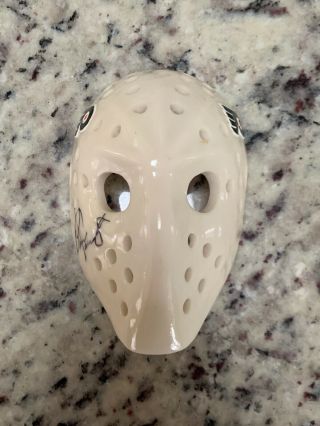 Philadelphia Flyers Bernie Parent Autographed Mini Mask (collectible)