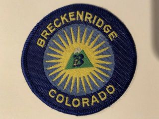 Vintage Breckenridge Colorado Ski Patch Souvenier