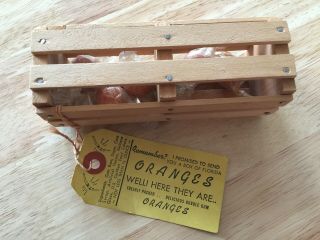Vintage Florida Souvenir - I Promised You A Box Of Oranges - Orange Gum Crate