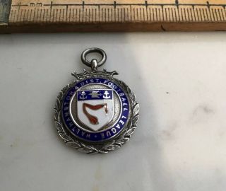 Vintage Silver Football Medal,  Walthamstow Football League,  R H Ross,  1936/7