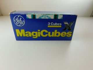 Vintage Ge Magicubes Flash 3 Flash Cubes X Type Magic Cube Cameras Old Stock