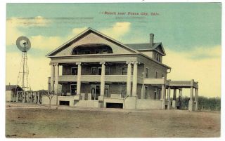 1911 101 Ranch Ponca City Oklahoma Ok Vintage Postcard