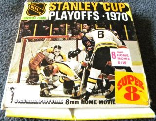 Vintage 1970 Columbia Pictures Nhl Stanley Cup 8mm 8 Film Boston Bruins