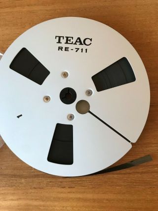 Teac Re - 711 Metal Reel With Tape & Box In Plastic Sleeve
