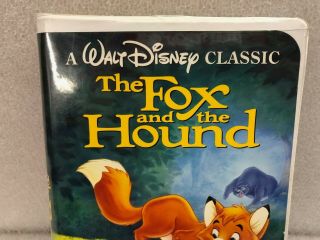 Vintage VHS Black Diamond Walt Disney Classic The Fox and the Hound EX Shape 3