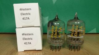 Western Electric 417a 5842 Vacuum Tubes 1965/1967