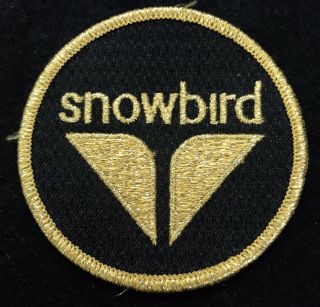 Snowbird 3” Skiing Ski Patch Utah Resort Souvenir Travel Gold Embroidered