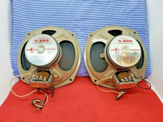 Jensen C - 850 Speaker Pair 8 " 1960 Pro Series 8 Ohm 25 Watt Guitar Speaker