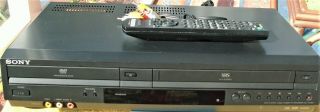 Sony Dvd Player Vcr Recorder Combo With Remote Control Model Slv - D380p