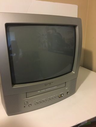 Toshiba TV VCR VHS Tape Player Combo CRT 13 