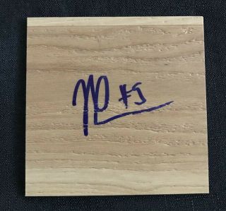 Nassir Little Signed Autographed Floor Floorboard 4x4 Inches Trail Blazers