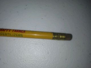 VINTAGE Buhner ' s Happy Farmer Feed & Fertilizers Pencil - Seymour,  IN Danville,  ILL 3