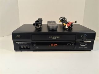 Jvc Hr - A591u 4 - Head Vhs Hi - Fi Vcr And Remote