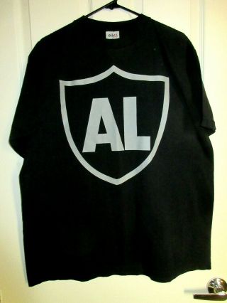 Oakland Raiders Al Al Davis Tribute T - Shirt Mens Xl Black Ss