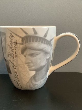 York Statue Of Liberty Museum Store Collectors Large Coffee Mug Cup Souvenir