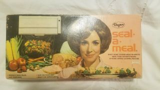 Vintage Dazey Seal A Meal Vacuum Food Sealer Model Sam 1 5000