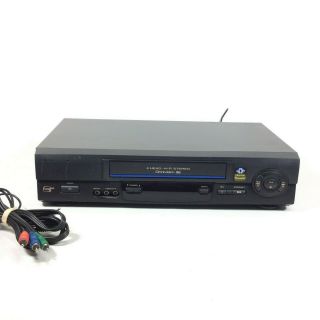 Panasonic Pv - V4611 4 Head Vcr Vhs Player Recorder No Remote