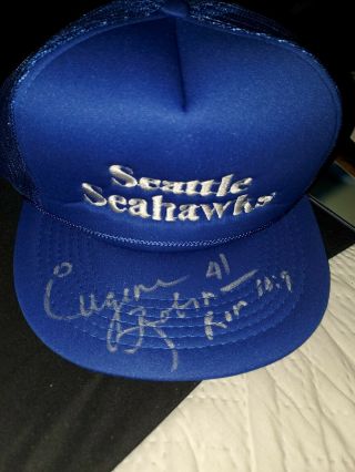 Eugene Robinson Autographed Seahawks Hat