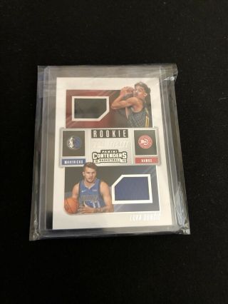 Luka Doncic Trae Young Contenders Dual Rookie Ticket Rc Sick Patch Offers Open