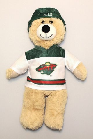 14 " Plush Nhl Minnesota Wild Teddy Bear Doll,
