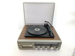 Emerson Classic Stereo System Am/fm Receiver 8 Track Player Turntable