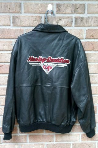 Harley Davidson Cafe Las Vegas Leather Jacket Xl