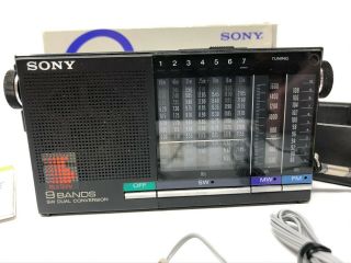 Sony Icf - 4910 Fm/mw/sw 9 Bands Radio