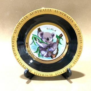 Australia Souvenir Plate W Stand - Australian Animal Koala