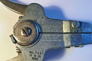 Vintage General Cement Mfg.  Co.  Cable Wire Stripper 735,  Rockford IL 3