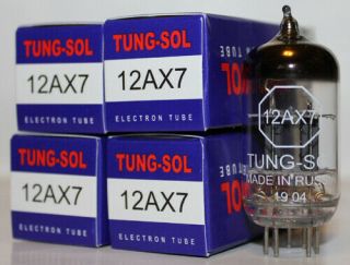 Matched Quad Tung Sol 12ax7 / Ecc83 Pre - Amp Tubes,  Brand