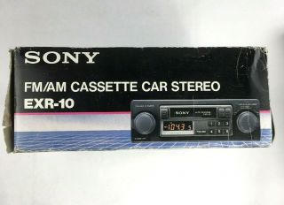 Vintage Sony Fm/am Cassette Car Stereo Exr - 10 Nos In The Box 1980s