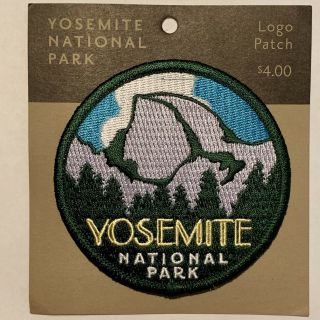 Official Yosemite National Park Souvenir Patch Half Dome California Vtg Nos