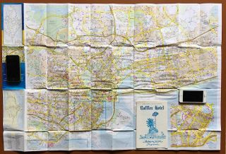 Maps of Singapore / Malaysia,  Vintage Raffles Hotel Programs 2