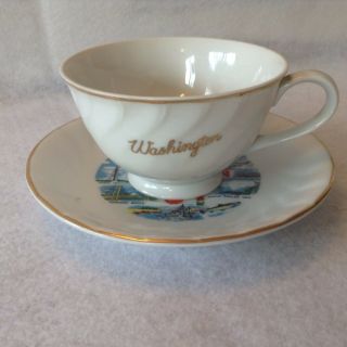 Washington State Tea Cup And Saucer