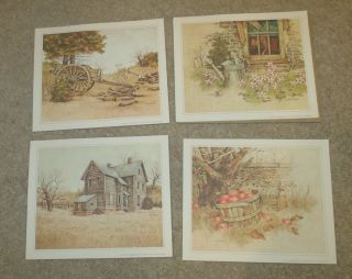 X4 Vintage Current Decorator Print/pictures/art - Country Waysides - Dahlquist - 322