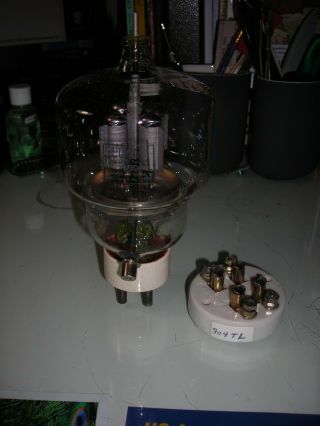 Eimac 304tl Triode Tube With Socket Nos