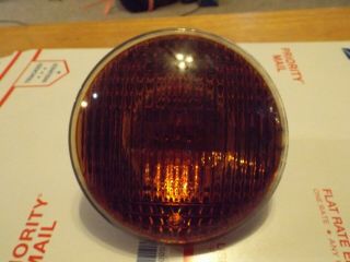 Vintage 4434a Light Lamp Bulb Beam Amber Yellow Lens Par46 12v Sae W167