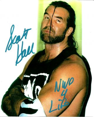 Wwe Scott Hall Hand Signed Autographed 8x10 Wrestling Inscribed Photo With 1