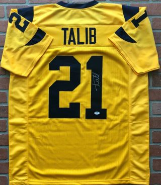 Aqib Talib Autographed Signed Jersey Nfl Los Angeles Rams Psa Kansas