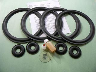 Kef 107,  107/2 Speaker Repair Kit Foam Surrounds - Made In Usa -
