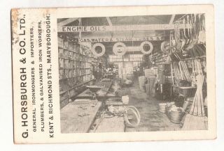 Vintage Postcard Advertising,  G.  Horsburgh & Co.  Ltd.  Maryborough Qld 1911