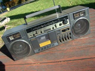 Vintage Fisher,  Ph - W405 Cassette Player Am/fm Radio Boombox Detachable Speakers