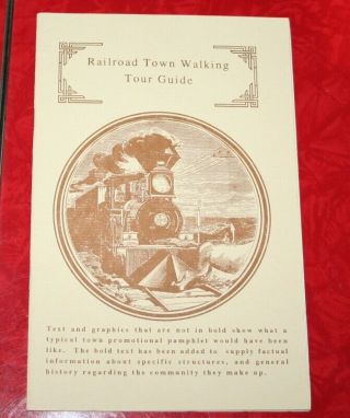 Stuhr Museum Railroad Town Walking Tour Guide Grand Island Nebraska 1990