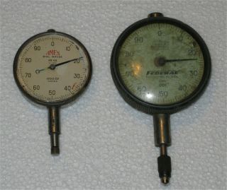 2x Vintage Dial Indicators/gauges - Ames No 45,  Federal C81 (both.  001 ")
