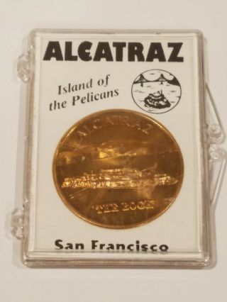 Alcatraz,  Year 2000 (y2k),  Tourist Coin,  Still In The Case.  Pristine