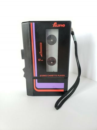 Vintage Fujino F - 1 Walkman Stereo Cassette Tape Player