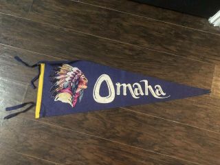Omaha Nebraska Vintage Pennant