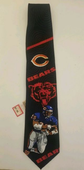 Vintage Chicago Bears Nfl Football Tie With Price Tags