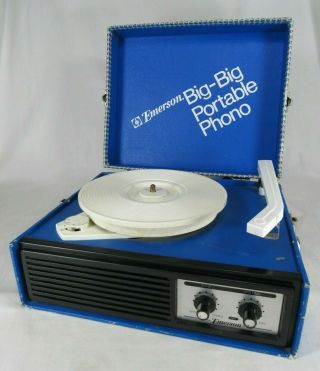 Vintage Record Player Portable Case Retro 1970 